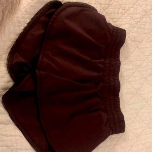 Maroon Lululemon shorts